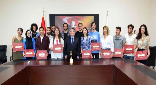 ZBEÜde kano takımlarına teşekkür belgesi