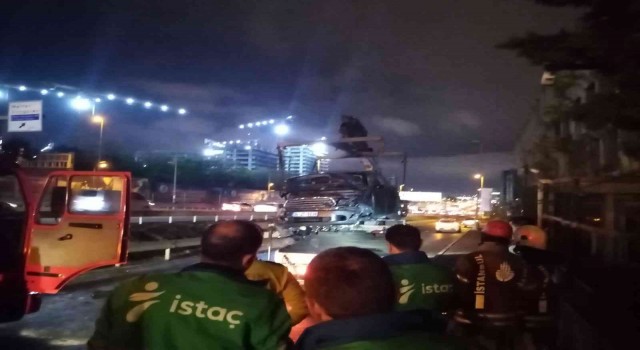Zeytinburnunda trafik kazası: 1 yaralı