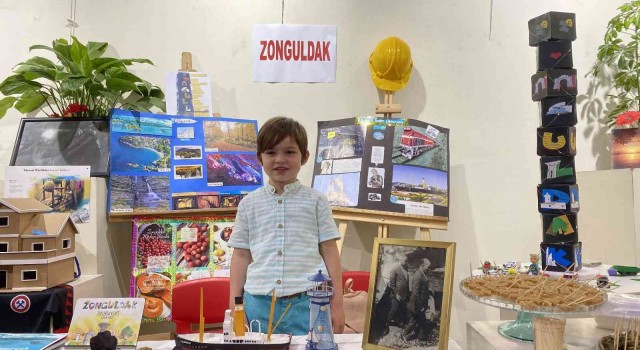Zonguldakta anaokulu öğrencileri 10 ili tanıttı