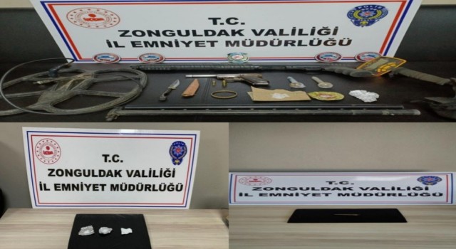 Zonguldakta uyuşturucu operasyonunda 4 gözaltı