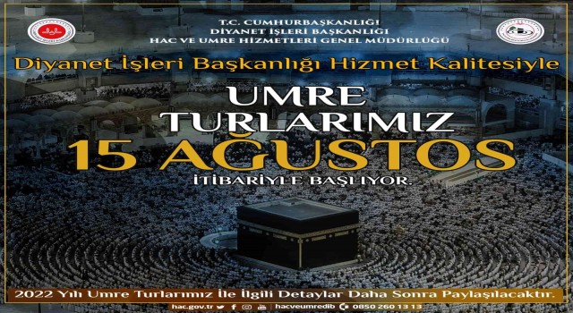 2022-2023 umre dönemi ağustosta başlıyor