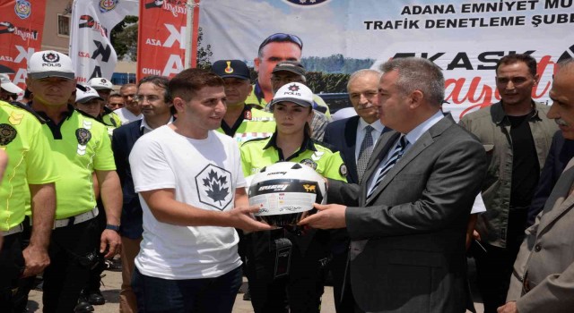 Adanada 260 kask dağıtıldı