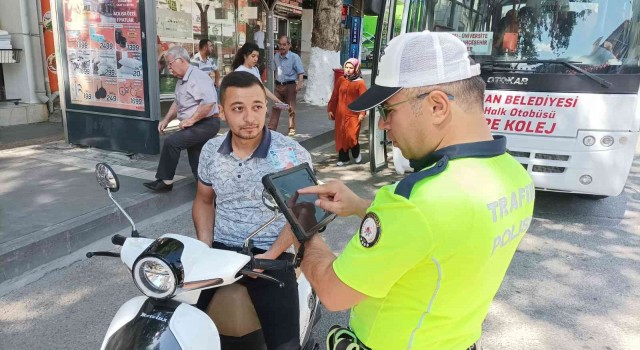Adıyamanda motosiklet denetimi