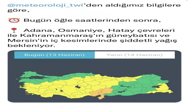 AFADdan sel uyarısı