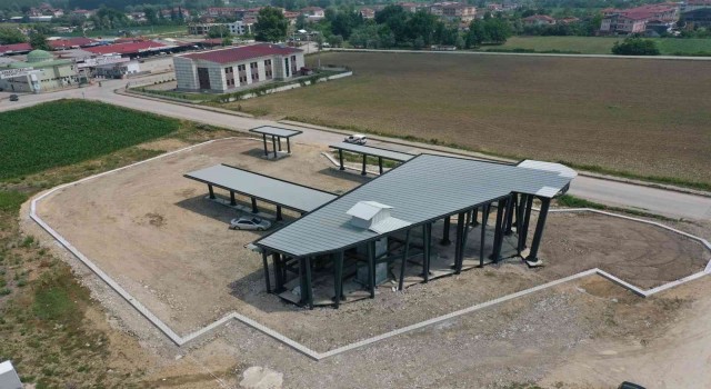 Akyazıda terminal-orta garaj projesi devam ediyor