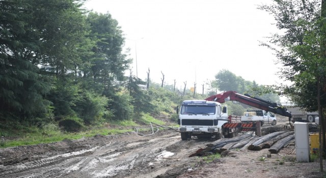 Alikahya Stadyum bağlantı yolunda çalışmalar sürüyor
