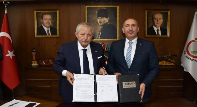 Amasya Belediyesinin Hatuniye Mahallesindeki projesine DOKAPtan destek