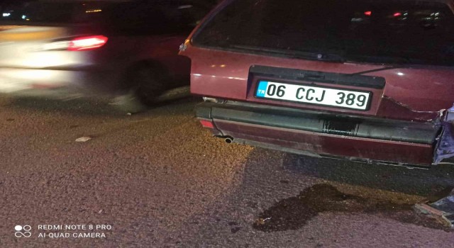 Ankarada 5 araçlı zincirleme trafik kazası