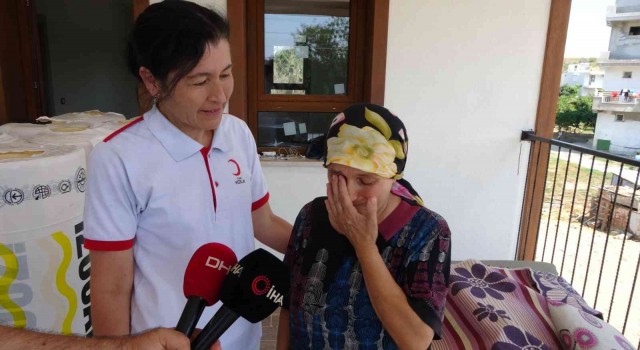 Antalyada yeni evine kavuşan yangınzedenin sevinç gözyaşları