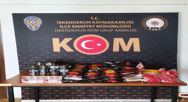 Arsuzda nargile tütünü ve makaron operasyonu