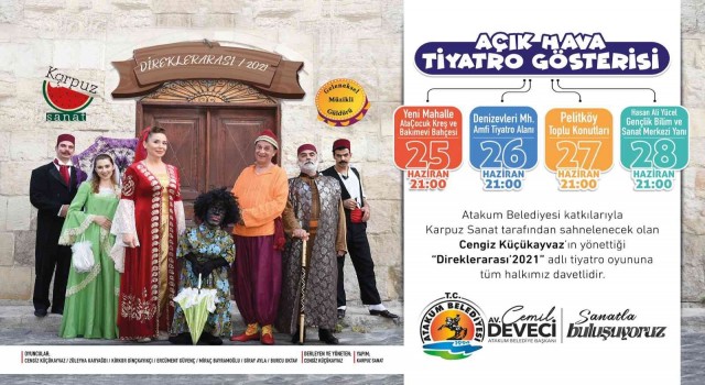 Atakum Belediyesinden açık hava tiyatro gösterisi
