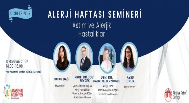 Ataşehirde “Astım ve Alerjik Astım” semineri düzenlenecek