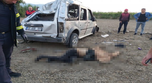 Aydında trafik kazası: 1 ölü, 1 yaralı