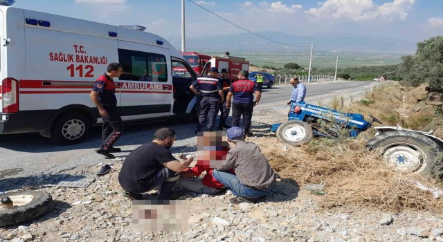 Aydında traktör kazası: 1 ölü, 1 yaralı
