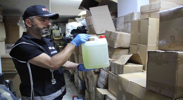 Aydında üretim tesisine sahte alkol baskını