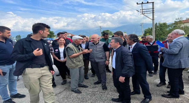 Bakan Karaismailoğlu, havadan incelemelerde bulundu