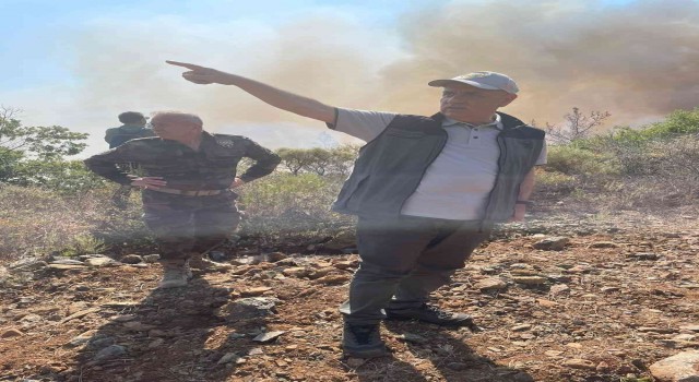 Bakan Kirişci Marmaristeki yangın bölgesinde incelemelerini sürdürüyor