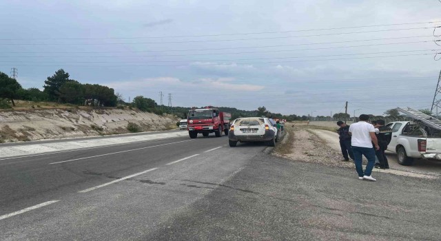 Balıkesirde trafoda yangın çıktı, ilçe elektriksiz kaldı