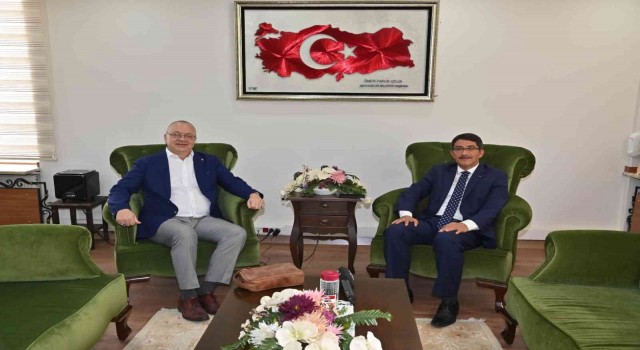 Başkan Ergün, Başkan Çelik ve Başkan Çerçiyle buluştu