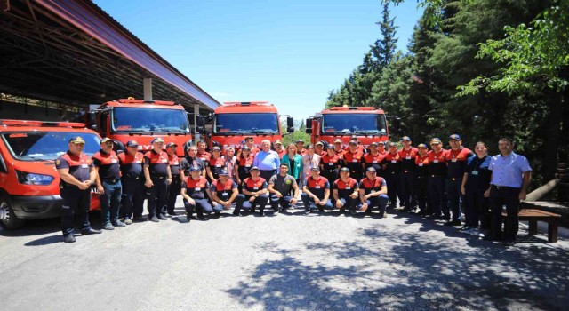 Başkan Güründen İtfaiye personeline teşekkür ziyareti