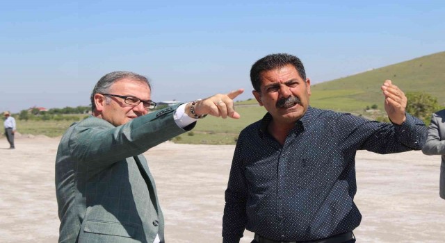 Başkan Özdoğan Erciyes yolunda inceleme yaptı.