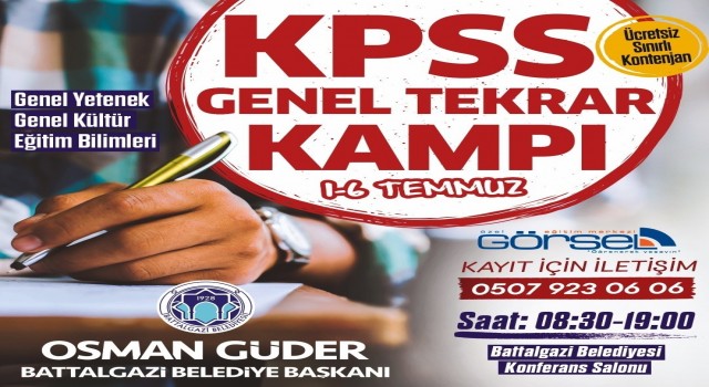 Battalgazide memur adaylarına eğitim desteği