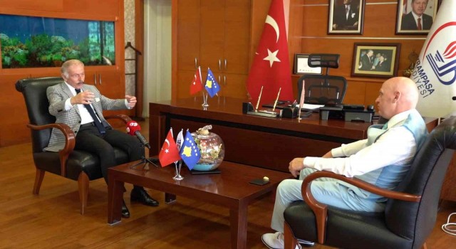 Bayrampaşa Belediye Başkanı Atila Aydıner, Kosova Güvenlik Gücü Komutanını kabul etti