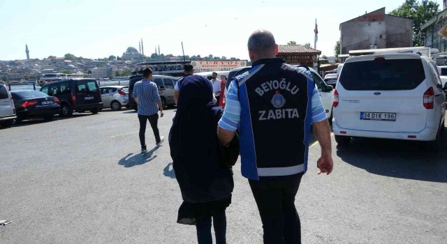 Beyoğlunda nefes kesen dilenci operasyonu