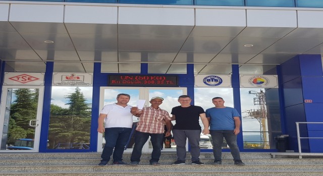 Bigada yılın ilk arpası satıldı