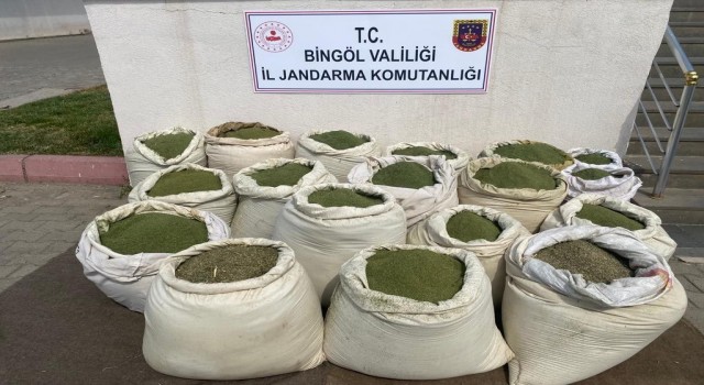 Bingölde 407 kilo esrar ele geçirildi
