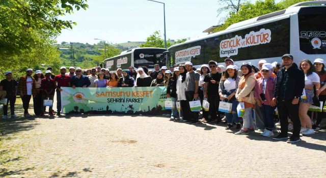 Binlerce öğrenci Samsunu keşfetti
