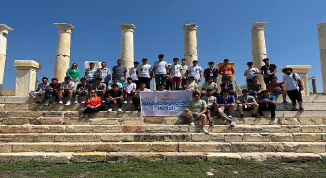 Biz Anadoluyuz projesiyle gençler Denizliyi tanıdı