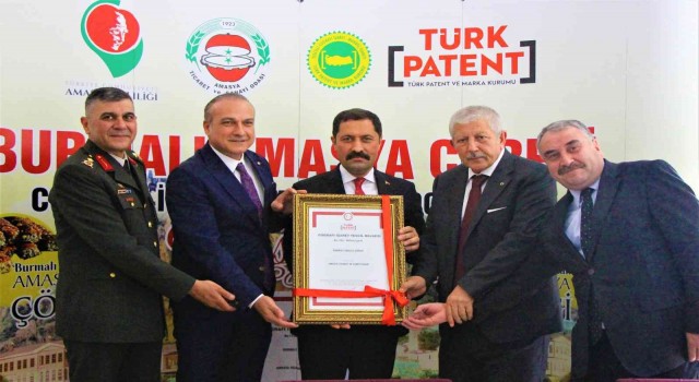 ‘Burmalı Amasya çöreğine coğrafi işaret