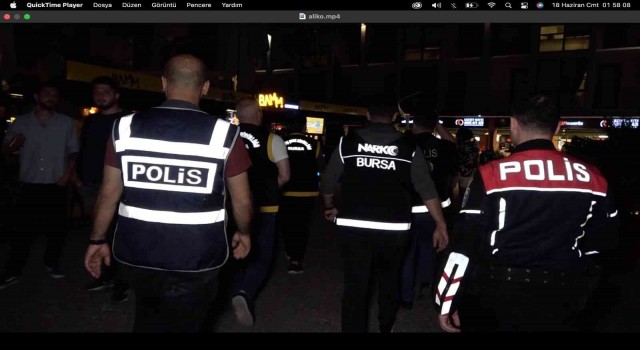 Bursa polisinden huzur denetimi; toplam 26 bin 166 lira cezai işlem uygulandı