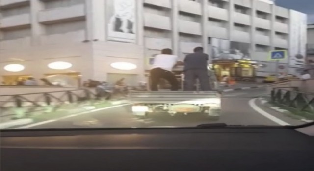 Bursada tehlikeli yolculuk kameralarda