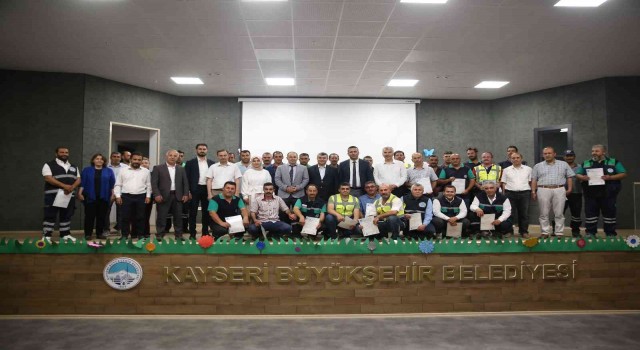 Büyükşehir personeline Orman Yetiştirme ve Bakım sertifikası
