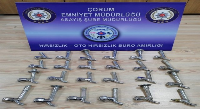 Caminin musluklarını çalan zanlı tutuklandı