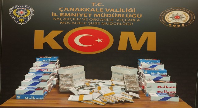 Çanakkalede kaçak sigara operasyonu