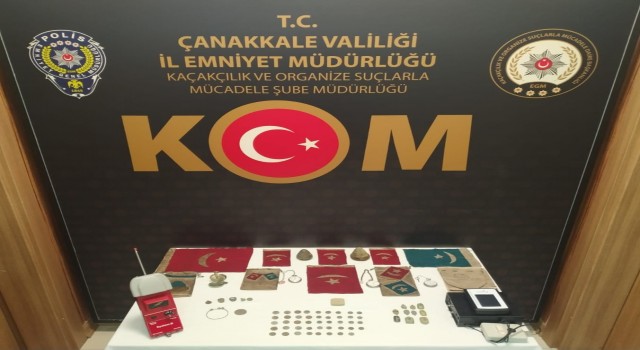 Çanakkalede tarihi eser operasyonu