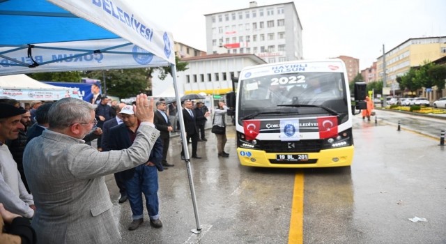 Çorum Belediyesinde anahtar teslim töreni