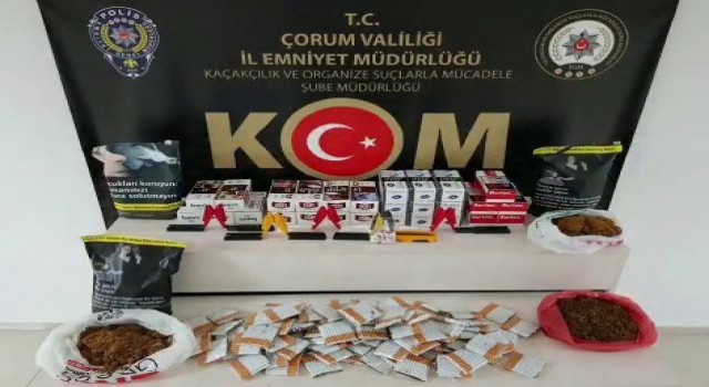 Çorum polisinden 3 ilde kaçak sigara operasyonu