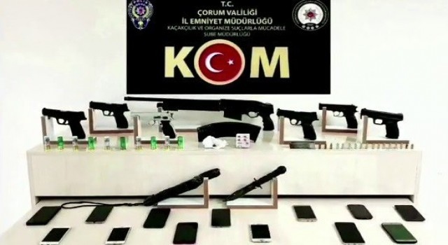 Çorumda suç örgütü üyesi 25 sanığa 453 yıl hapis cezası