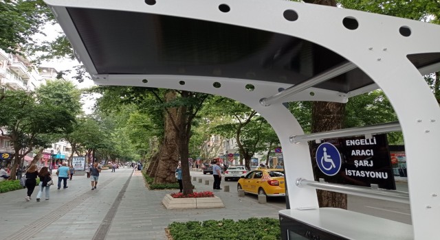 Cumhuriyet Bulvarına engelli şarj istasyonu