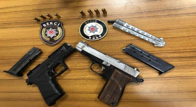 Denetimlerde 9 adet ruhsatsız tabanca yakalandı