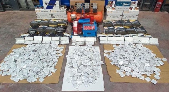 Denizlide binlerce kaçak sigara ele geçirildi