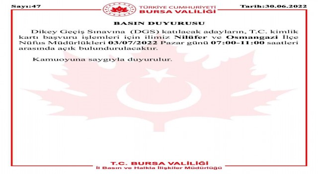 DGS adayları dikkat