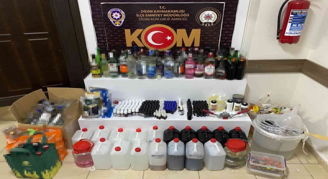 Didimde sahte içki operasyonu
