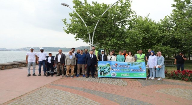 Dilovasında sahil temizliği