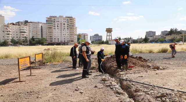 DİSKİ ekiplerinden 100 Evlerde abone bağlantı çalışması