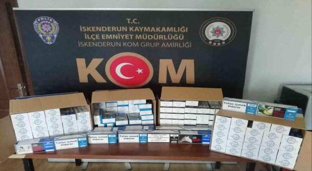 Dörtyol ve Payasta kaçak makaron operasyonu